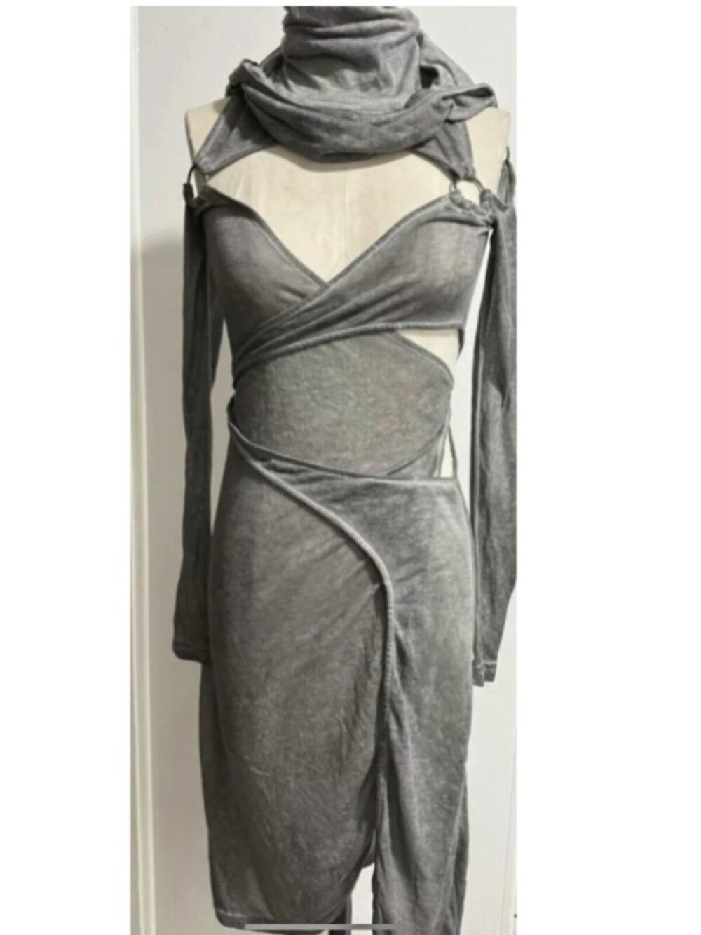 Darker Wavs Fader Wrap Dress
